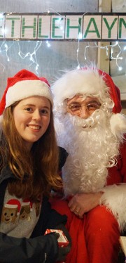 Farmer Christmas arrives at North Hayne Farm