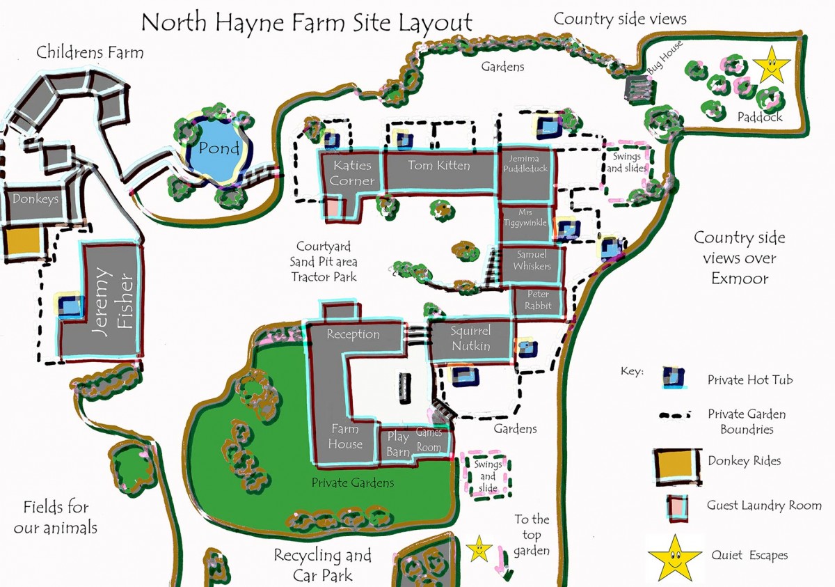 cottages north hayne farm site layout