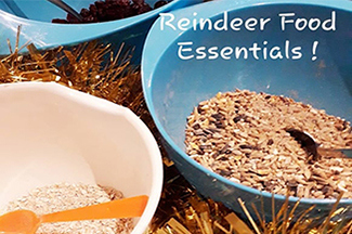 Making reindeer food at our Christmas workshop