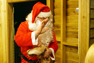 Farmer Christmas at the North Hayne Farm