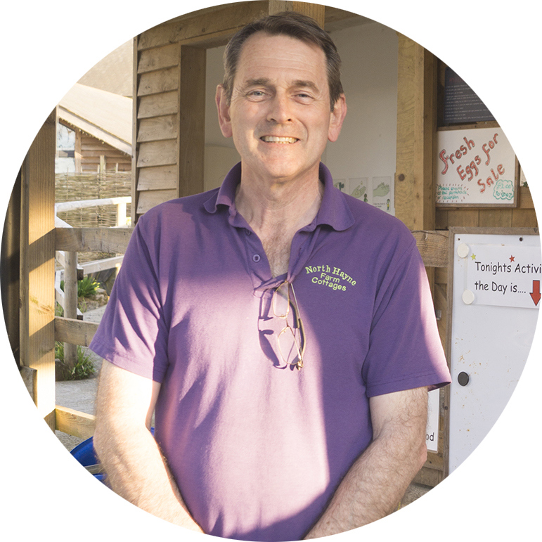 Roger looks after your hot tubs and the childrens farm